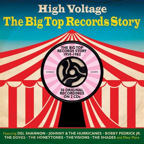 High voltage records - Listen to High Voltage The Big Top Records Story 1958-1962 songs Online on JioSaavn. Unknown music album by Del Shannon 1. Runaway - Del Shannon, 2. Down Yonder - Johnny, The Hurricanes, 3. Don't Break My Heart - The Dream Girls, 4. White Bucks and Saddle Shoes - Bobby Pedrick Jr., 5. Lavender Blue - Sammy …